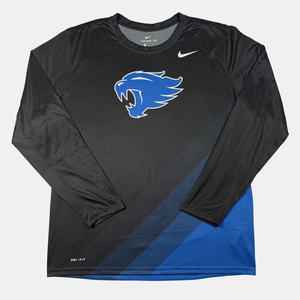 Kentucky Wildcats Shirt Mens XL Black Nike Dri-FIT Athletic Training Long Sleeve
